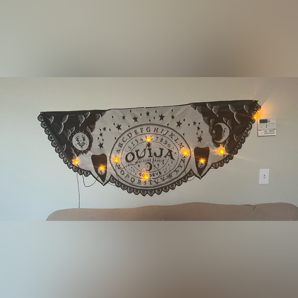 Mystical Black Ouija Wall Tapestry